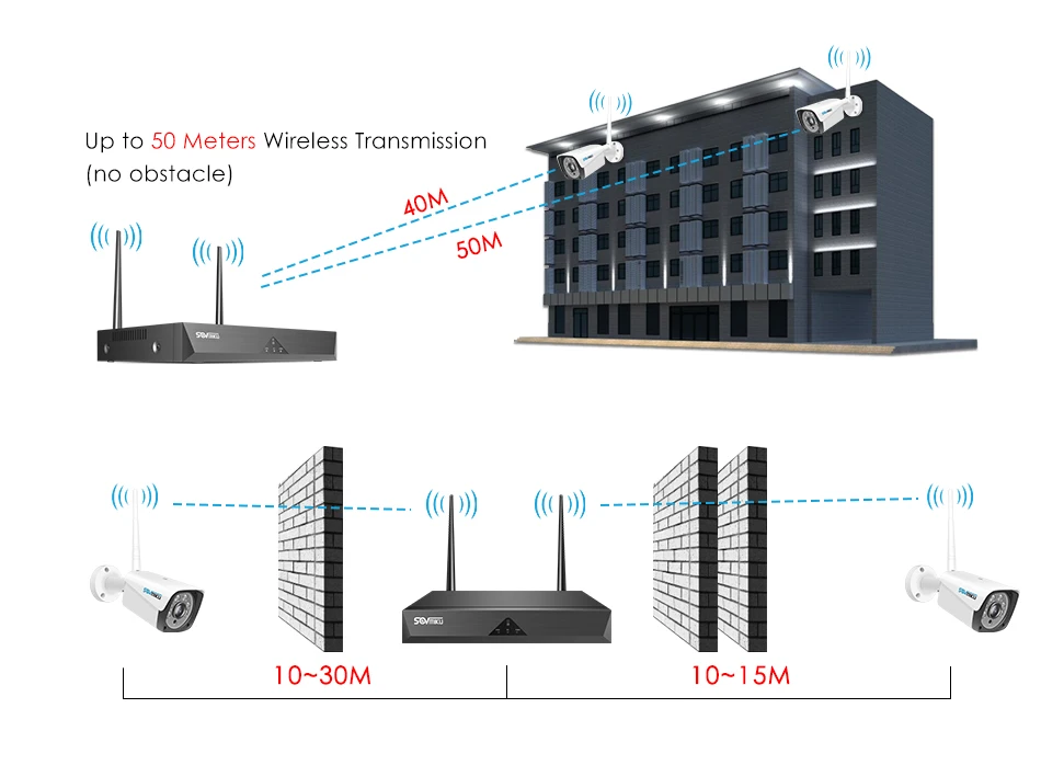 8CH 1080P Беспроводная система видеонаблюдения 4 шт 2MP уличная Wifi ip-камера 8CH NVR рекордер Видео камера безопасности Система наблюдения комплект