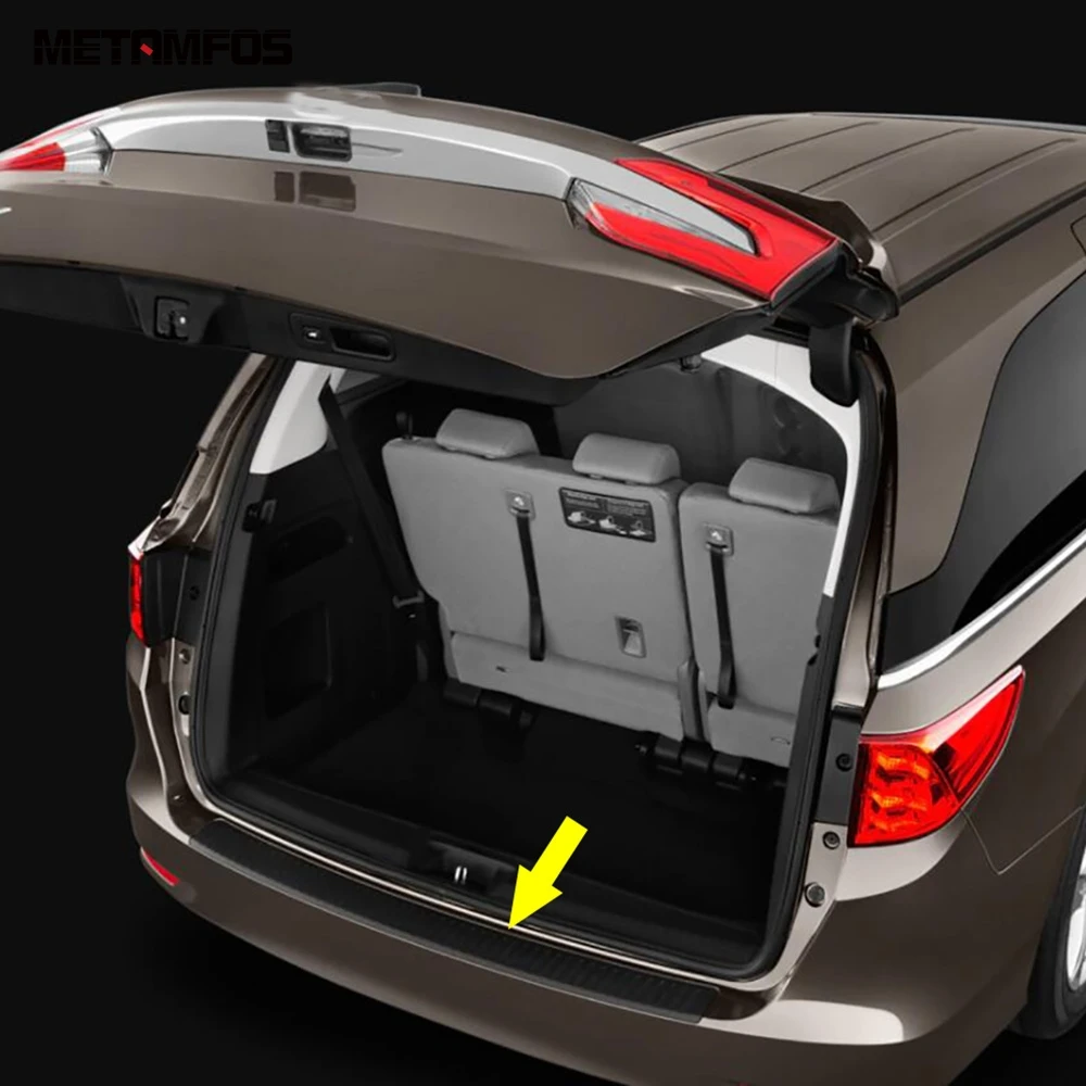 Для Honda Odyssey 2018 2019 2020 внешний задний багажник бампер ножная пластина задние ворота