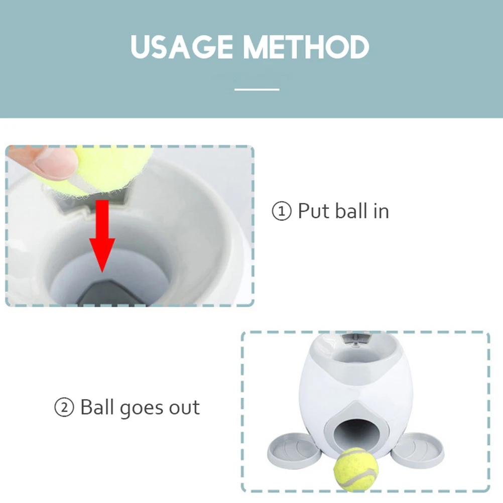 

Automatic Pet Feeder Fetch Tennis Ball Launcher Dog Training Toys Interactive Throwing Ball Machine For Cats And Dogs