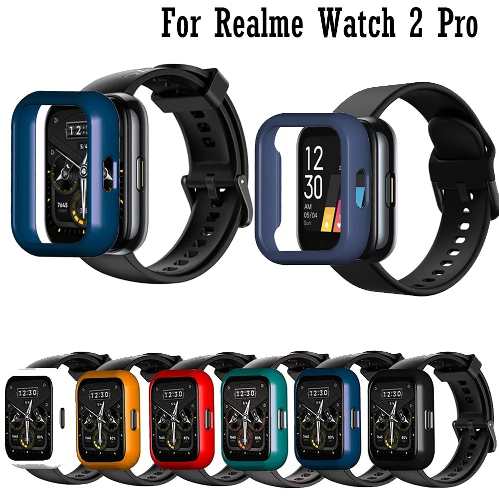

2PC/lots For Realme Watch 2 Pro Case Protector PC Slim Hard Frame protective cover case for realme watch PlasticShell Bumper new