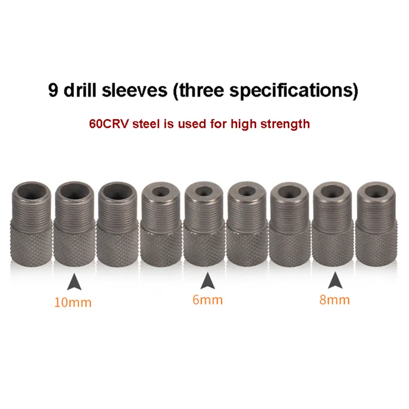 Красный круглый деревянный манипулятор 6/8/10 мм с вертикальной шкалой|сверлильные