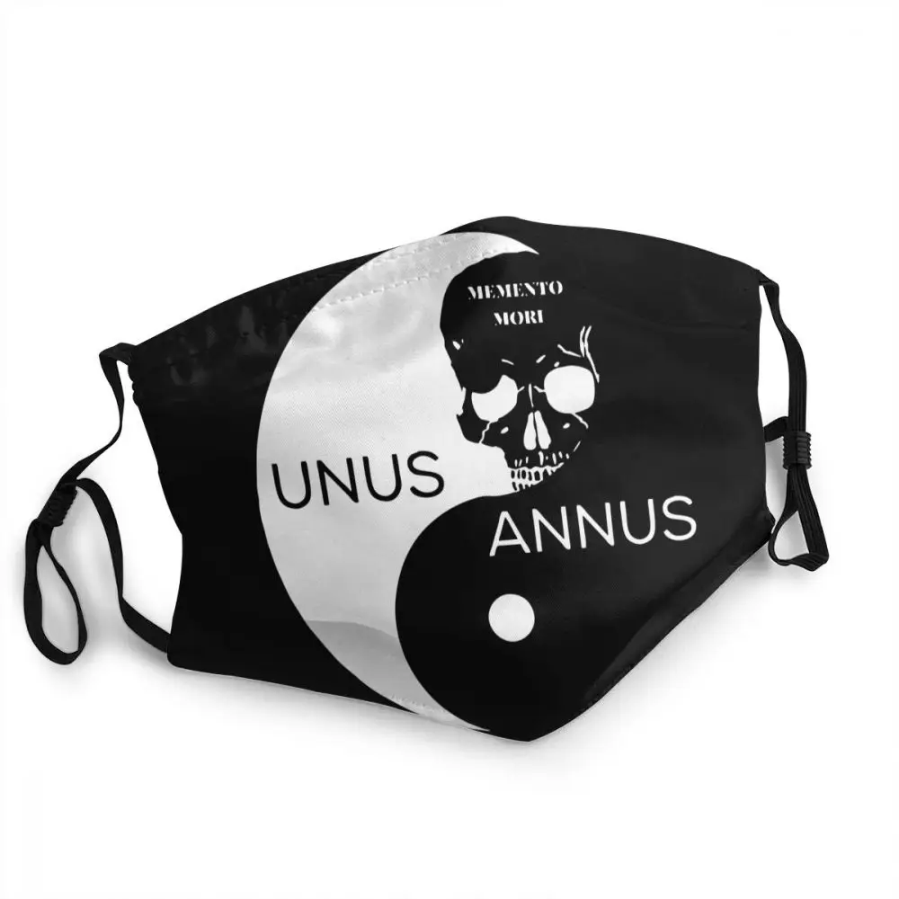 

Многоразовая маска для лица Unus Annus Yin Yang Tai Chi, с изображением черепа Мори, Итана марка, защита от смога и пыли, респиратор