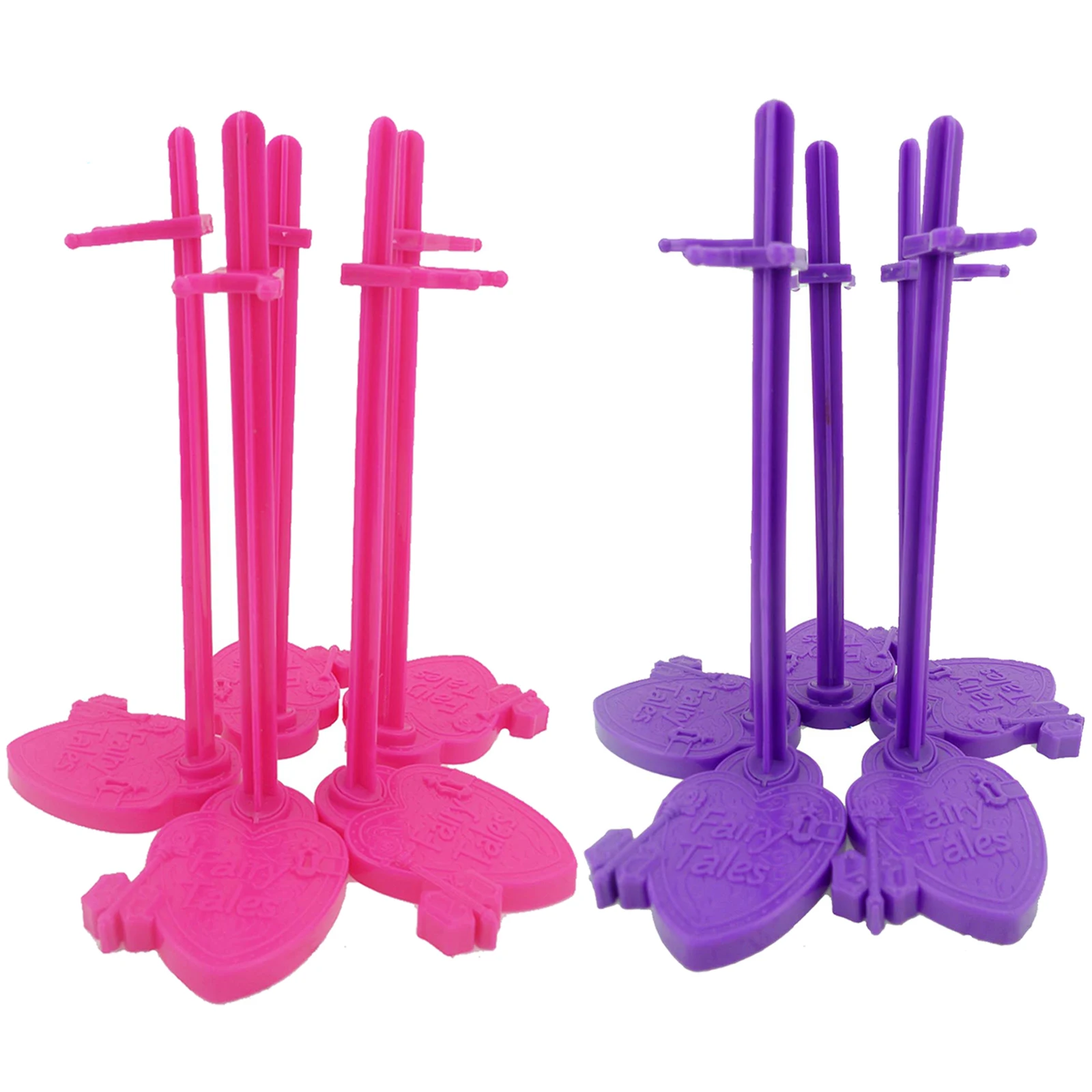 5 шт. подставки для куклы Дисплей поддержки талии модель розового и фиолетового