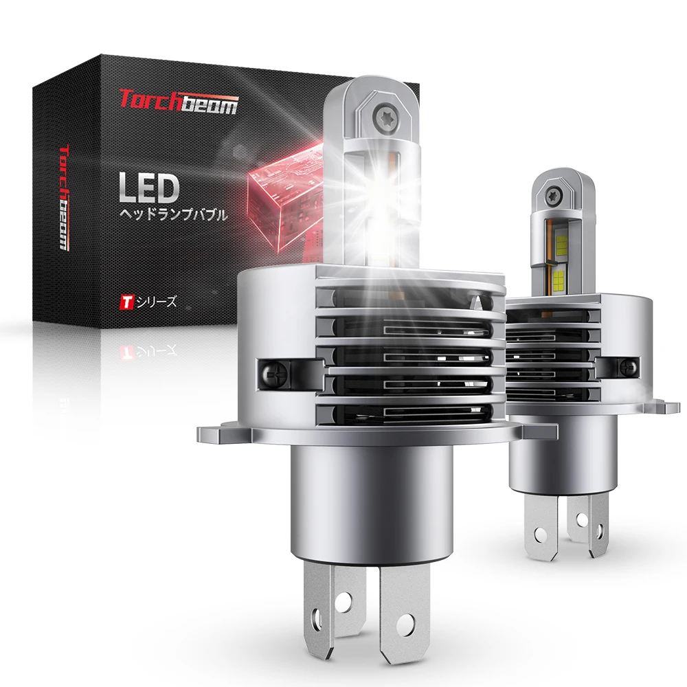 

Torchbeam 2PCS H4 LED Headlamp Bulb 12V 100W 6000K White Auto Headlight Kit Waterproof 20000LM Car Light Bulb Auto LED Lamps