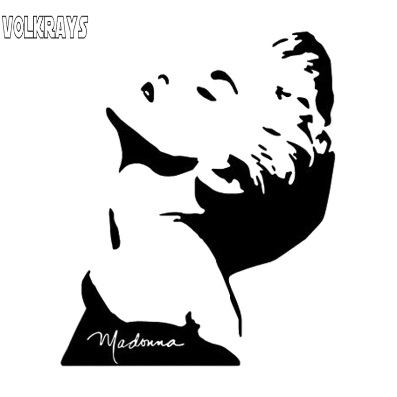 Модная Автомобильная наклейка Volkrays аксессуары для Мадонны отражающая