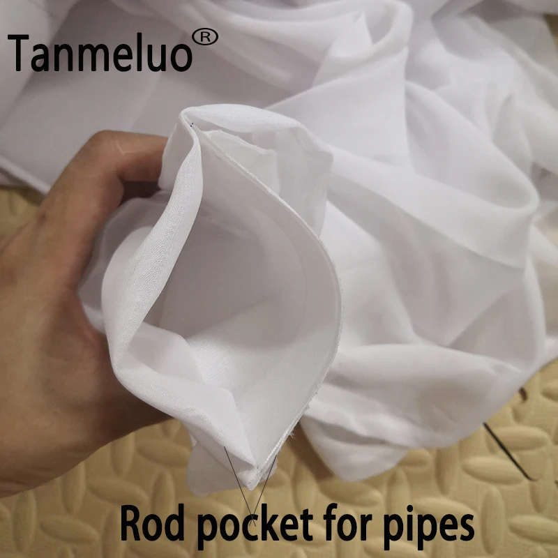 Шифоновая Свадебная декорация для заднего фона длиной 3 м прозрачная занавеска