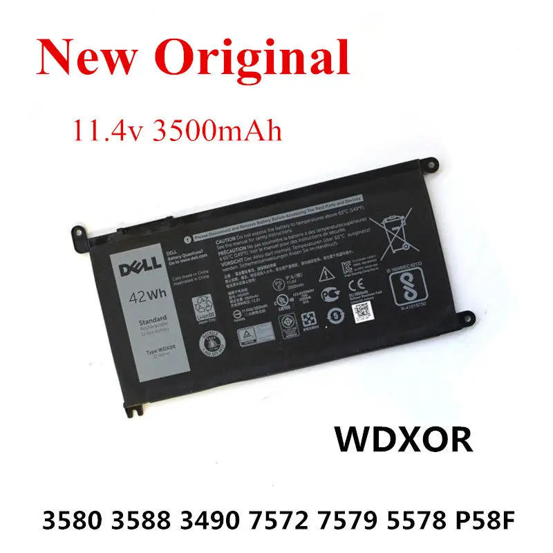 3500 mAh Ноутбук Замена литий-ионная батарея для DELL 15-5565 WDXOR 7000 7472 7460 7560 11,4 v 3500mAh 42wh - Цвет: 3500 mAh