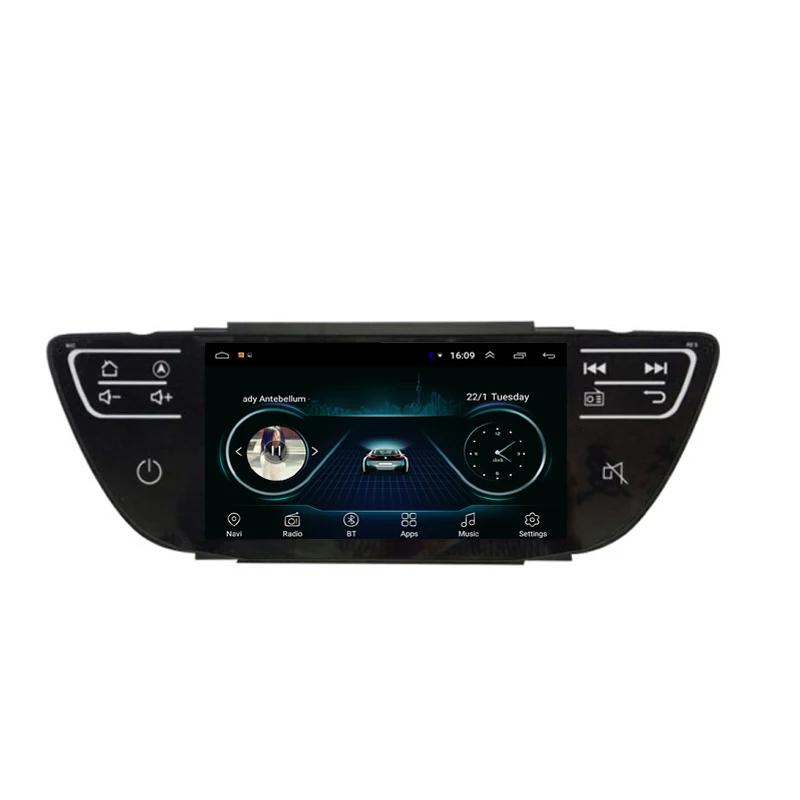 Автомагнитола с gps встроенный WiFi мультимедийный проигрыватель карта фронтальная камера микрофон для Geely Atlas 10 дюймов Android 8,1