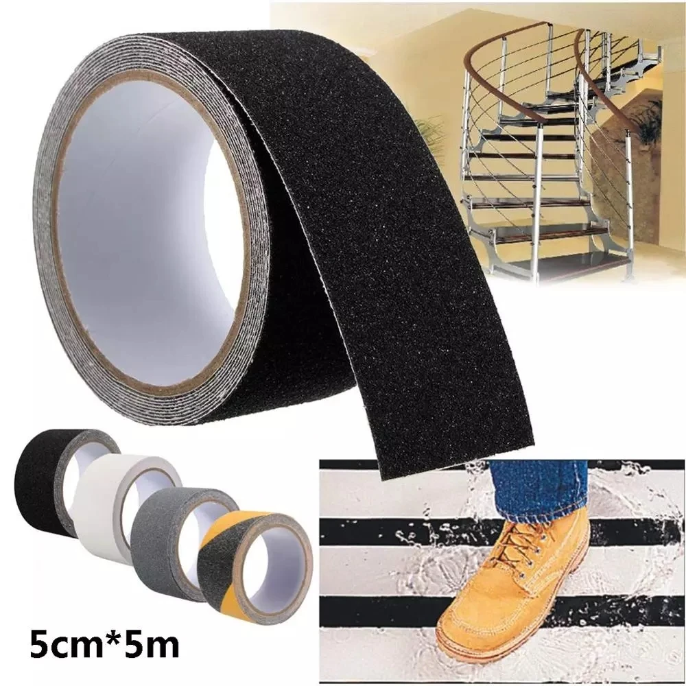 

5M Non Slip Safety Grip Tape Anti-Slip Indoor/Outdoor Stickers Strong Adhesive Safety Traction Tape Stairs Floor
