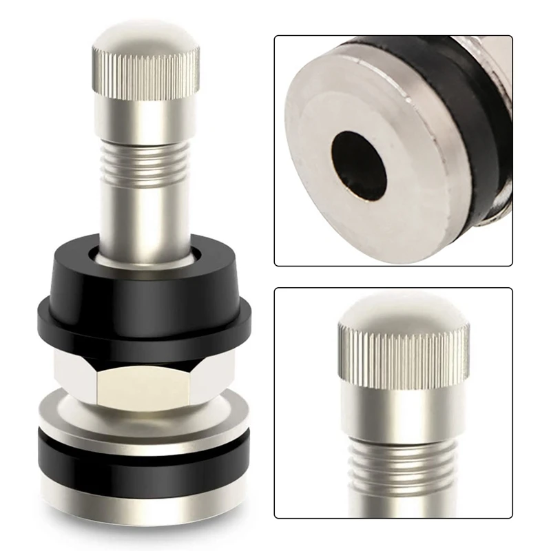 

TR416 Valve Stems Outer Fit 453&625Inch Rim Holes Long 1 1/2Inch