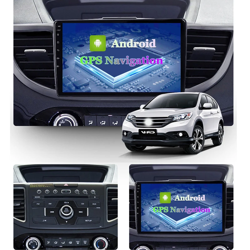 Android HD Автомобильный модифицированный навигатор для Honda CRV 12 16 9 четырехъядерный