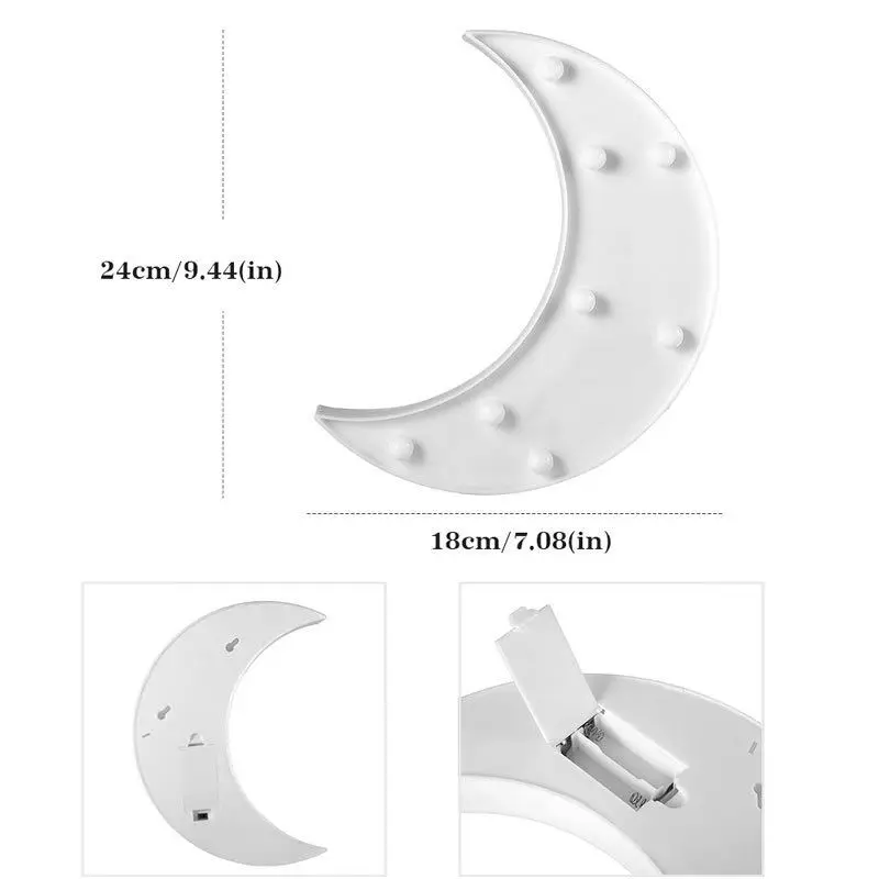 Прекрасный Ночной свет 3D настольная лампа мультяшная Звезда Луна ананас