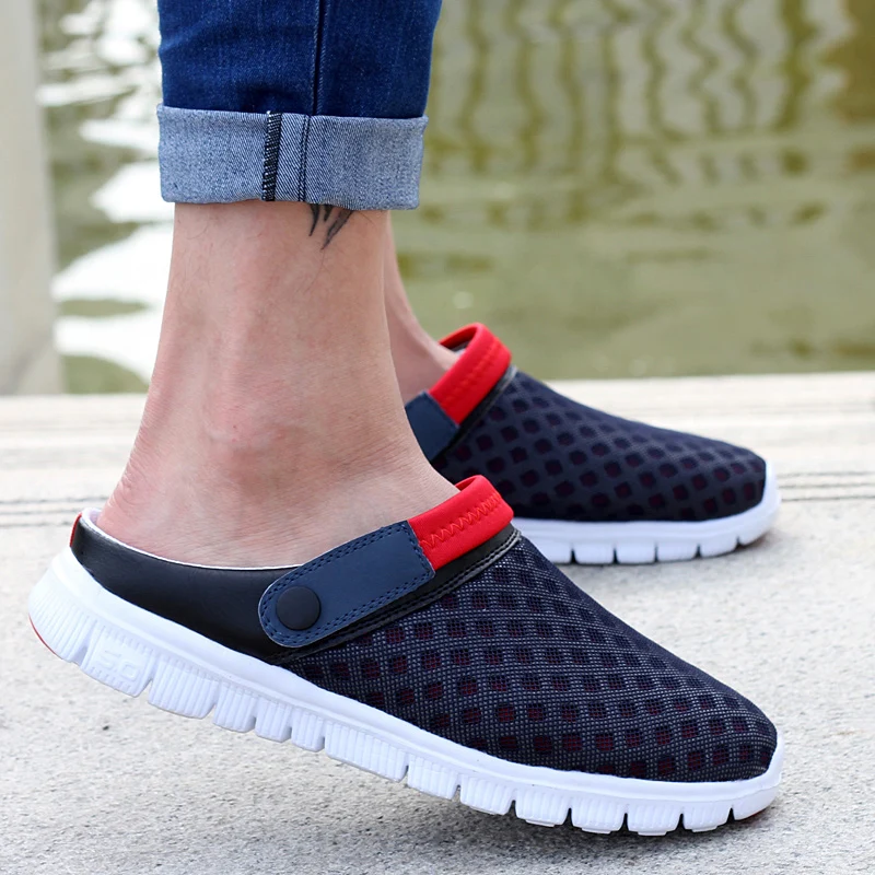 

Summer Shoes Men Sandals colorful couples Beach Slippers Men Sneakers Clogs Men breathable Sandalias Zapatos Hombre Size 36-46
