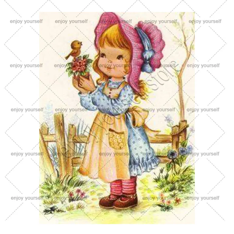 Маленькая деревня металлический Трафаретный вырубной штамп милый ребенок