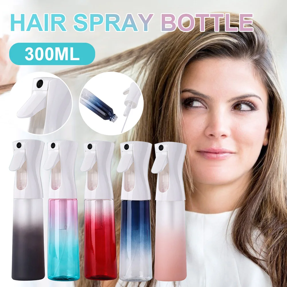 

Hair Spray Bottle 300ML Fine Mist Spray Bottle Refillable Empty Spraying Bottle for Curly Hair Styling Plant Watering Cleaning