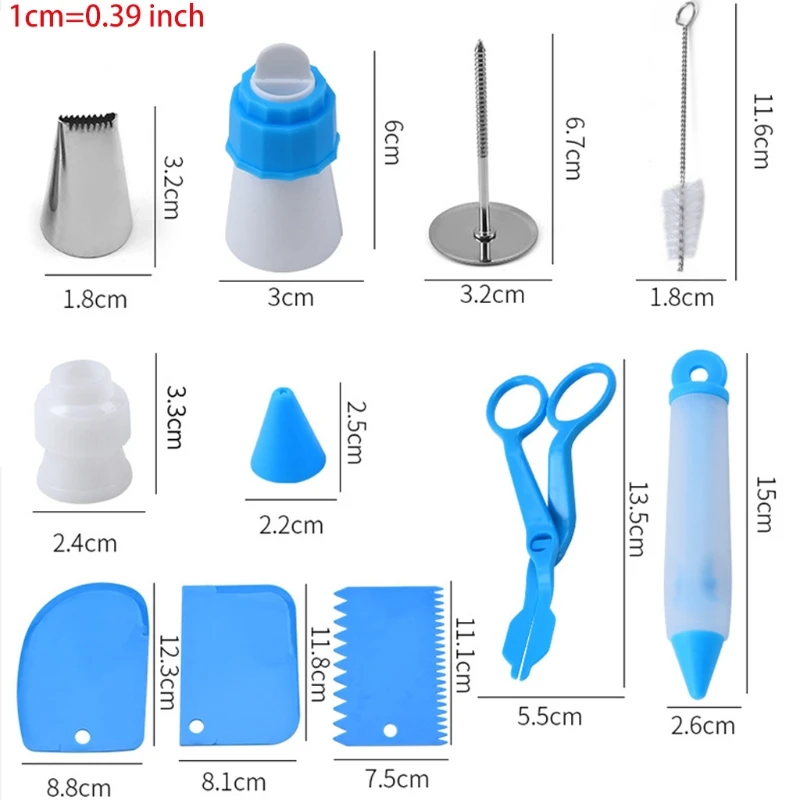 

Cake Decorating Supplies Kit Piping Tips with Storage Case Baking Supplies Frosting Tools Set for Cakes Cupcakes Cookies