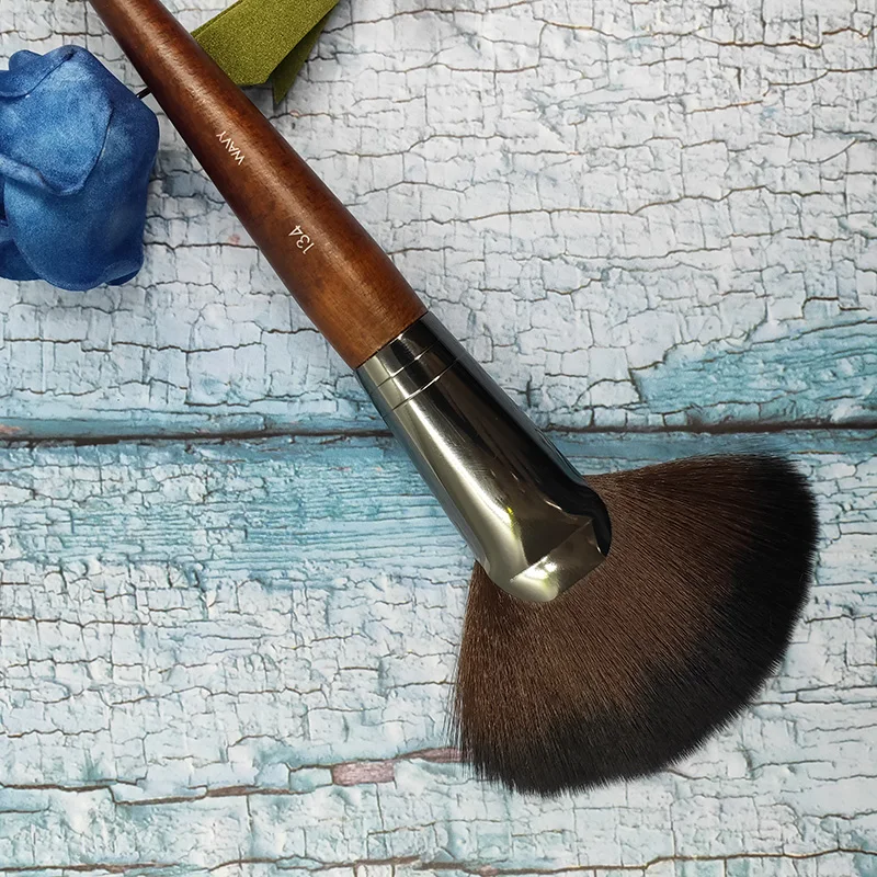 1 шт. Европейская ретро деревянная ручка веерообразная кисть для пудры краска