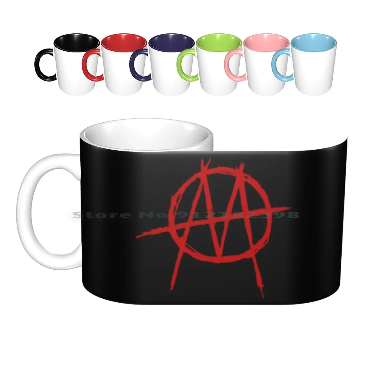 

Ministry Red Logo Ceramic Mugs Coffee Cups Milk Tea Mug Ministry Industrial Al Jourgensen Nine Inch Nails Nin 90s Vintage Retro