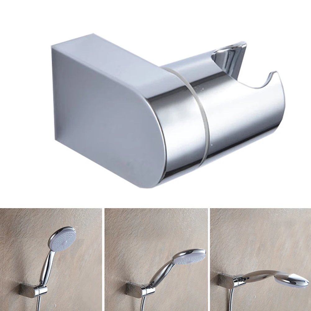

Hanger Wall Mount Bracket Modern Handheld Polished Chrome Rack ABS Slider Shower Head Holder Bathroom Adjustable
