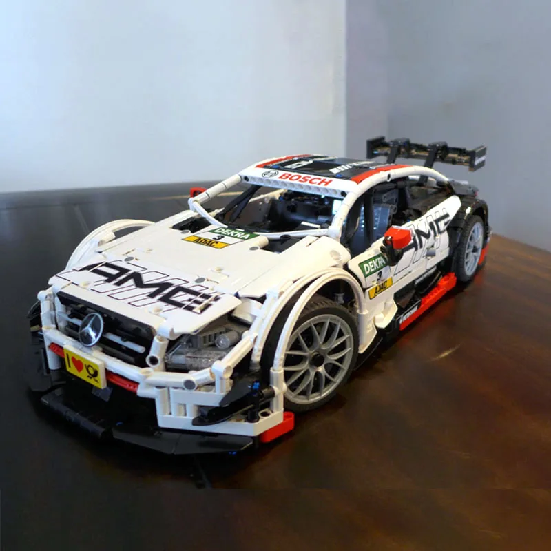 Новый Technic C63 спортивный автомобиль MOC 6687 светодиодный RC двигатель мощность
