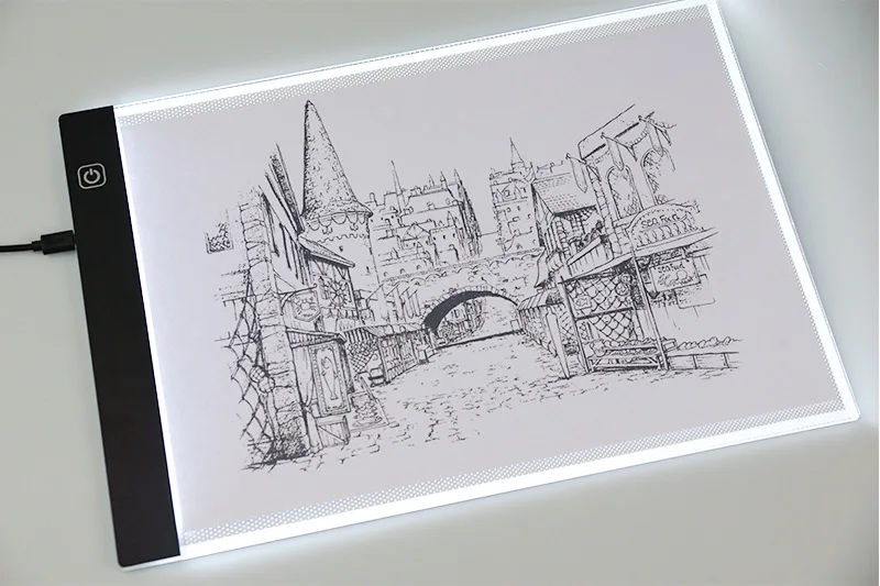 A4/A5 электронная картина светодиодный доска для рисования раскраска Doodle