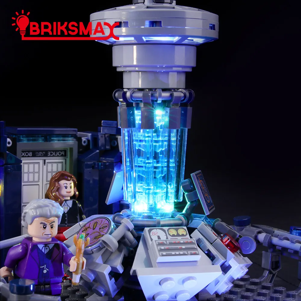 BriksMax Led Light Up Комплект для идей серии Doctor Who строительные блоки, совместимые с 21304(не включает модель