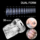 MIZHSE формы для ногтей для быстрого наращивания, формы для наращивания, верхние формы, двойные формы для дизайна ногтей