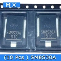10 pcs sm8s30a tvs transient suppression stabilivolt 24v diode do 218ab
