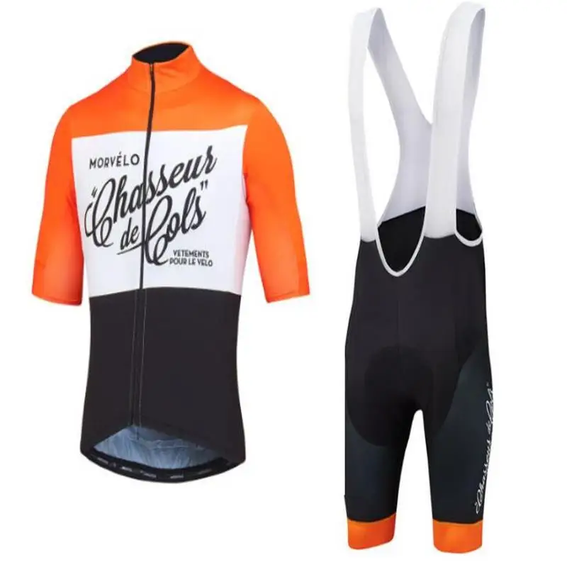 Bib Shorts suit Новинка, летняя одежда для велоспорта Morvelo, комплекты одежды для велоспорта с коротким рукавом, мужские летние комплекты для велоспорта - Цвет: Bib Shorts suit