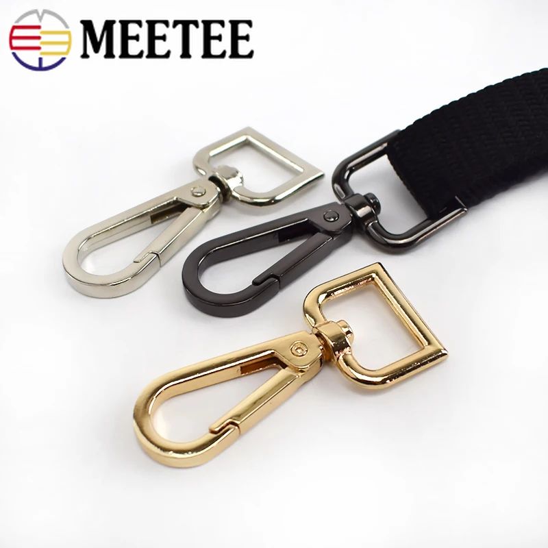 Металлические карабины Meetee для ремня аксессуары сделай сам поворотные зажимы