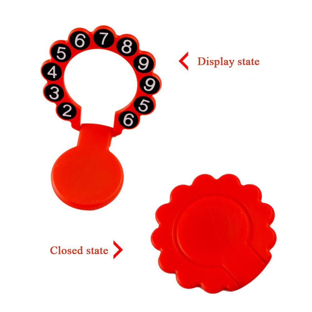 Автомобильная Временная парковочная карта номер телефона пластина Круглый Мини