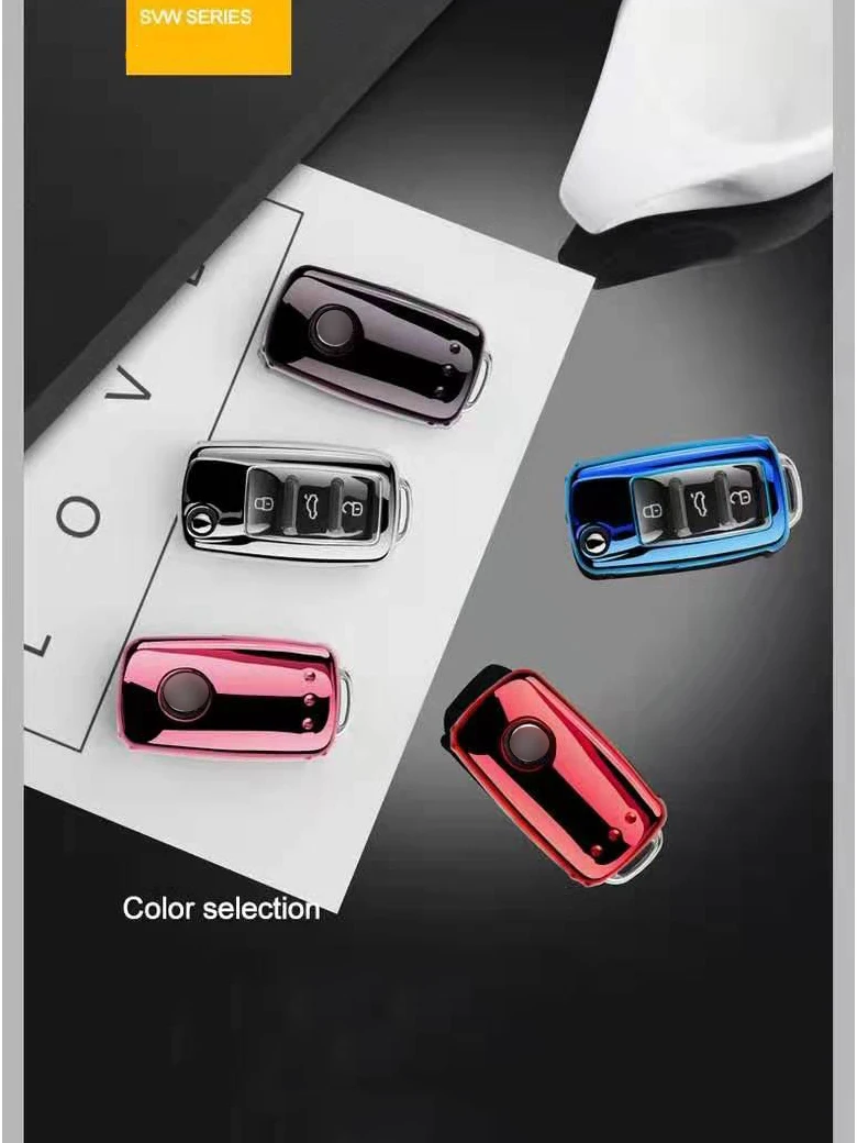 Чехол для автомобильного ключа с дистанционным управлением из ТПУ чехол Volkswagen Bora