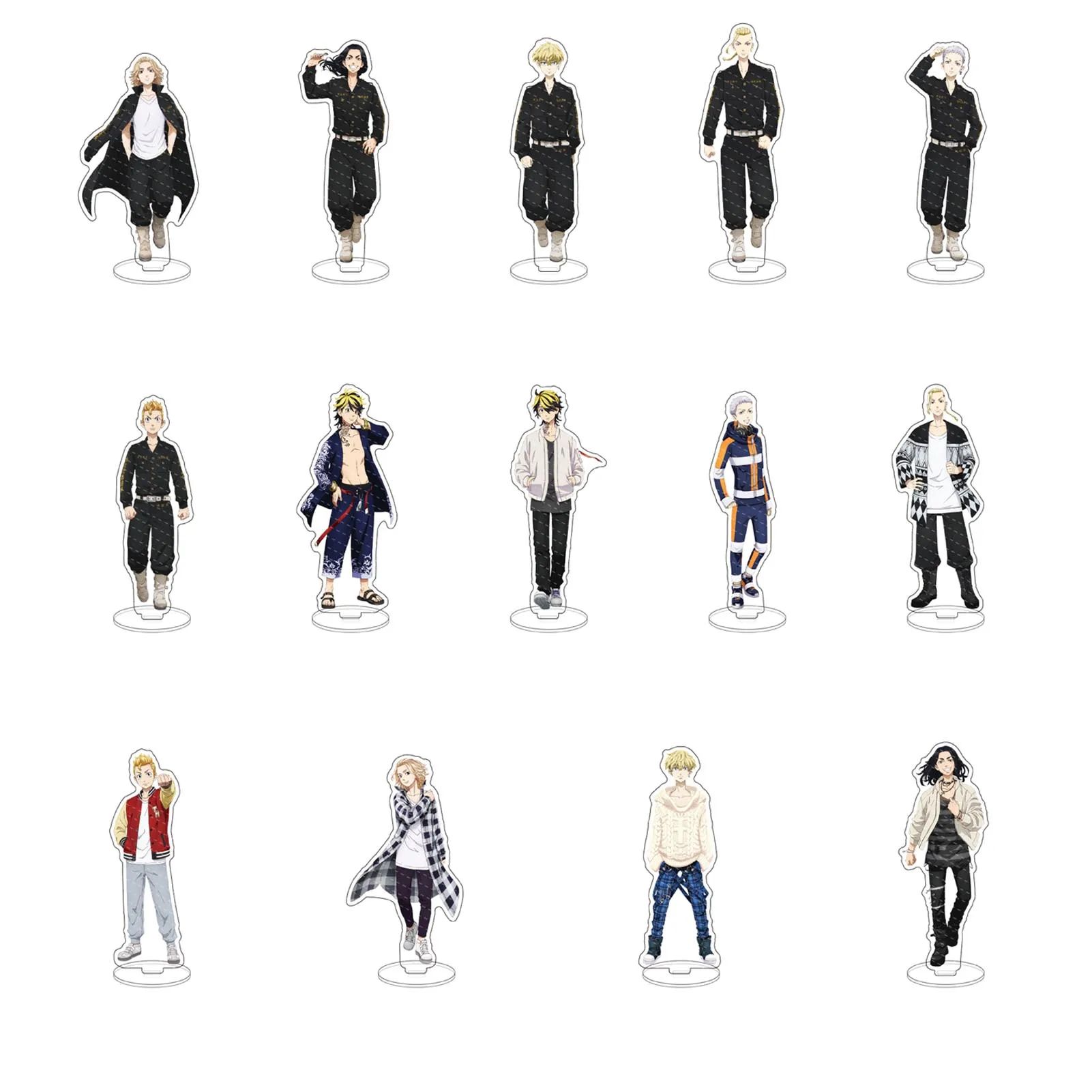 Anime Tokyo Revengers Figure Cosplay Acrylic Stands Manjiro Ken Takemichi Hinata Atsushi Model Plate Fans Gift Collection Props