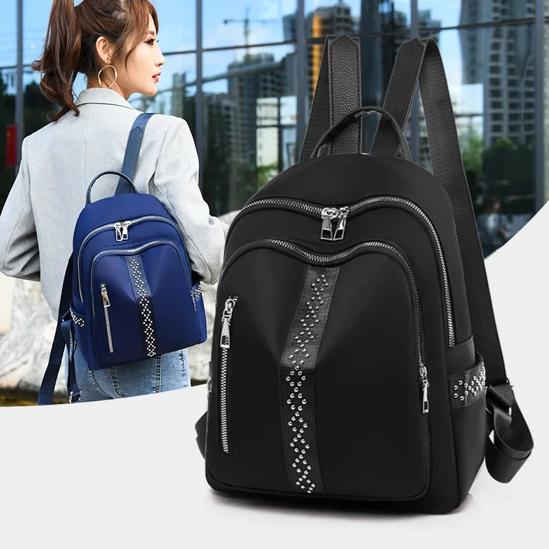 

2021 Fashion Woman Backpack for Teenage Girls Designer Oxford School Bag Lady Waterproof Large Capacity Style Bag