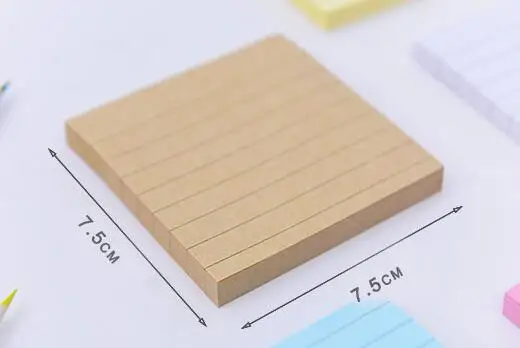 1 шт./компл. однотонный блокнот для записей офисные канцелярские наклейки стикеры