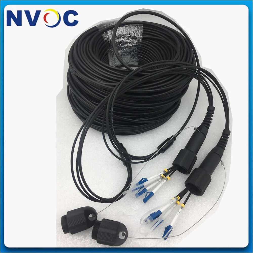 100 м 150 200 4 ядра мм 50/125 62 5/125 LC/UPC LC/ST/SC/FCUPC бронированный 4C многорежимный PDLC