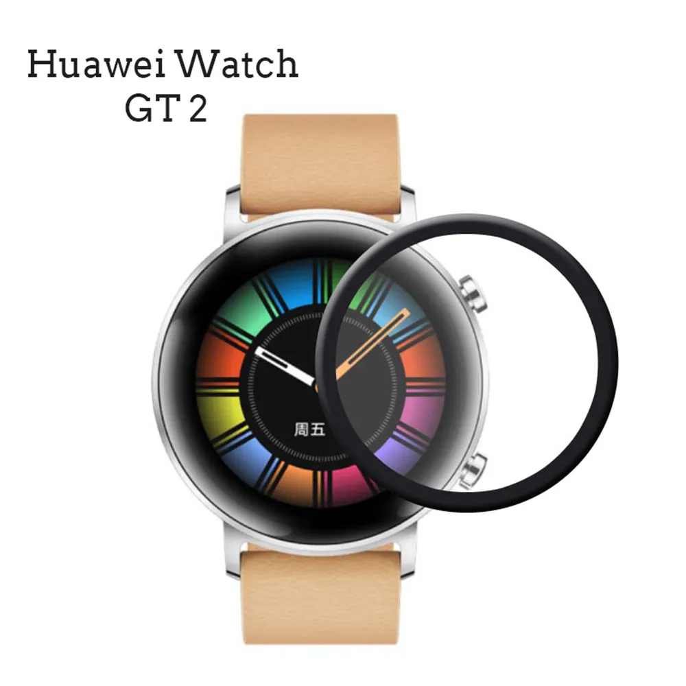Защита экрана для huawei watch gt 2 42 мм мягкий 3d чехол с полным покрытием против царапин