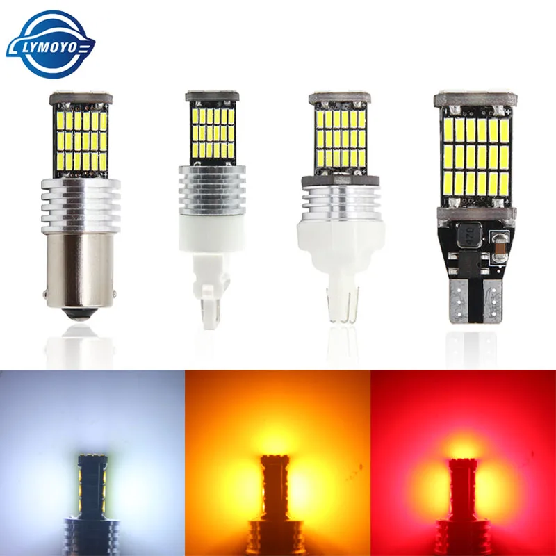 1 шт. Автомобильные светодиодные лампы T15 T20 1156 BA15S P21W W16W 45SMD 4014|lamp white|lamp lamplamp led 4014 |