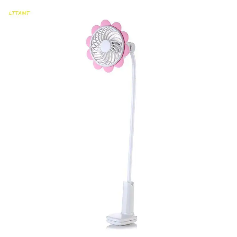 

Portable Clip on Mini USB Fan Baby Bed Pushchair Flexible USB Fan Desktop Personal PC Laptop Fan Electric Fan
