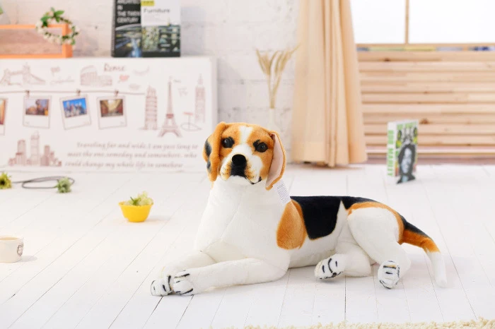 1 шт. 30-90 см мягкие животные плюшевые Beagle Реалистичная игрушечная собака гигантская собака игрушка Реалистичная декорация для дома с животными Детские игрушки подарок для детей