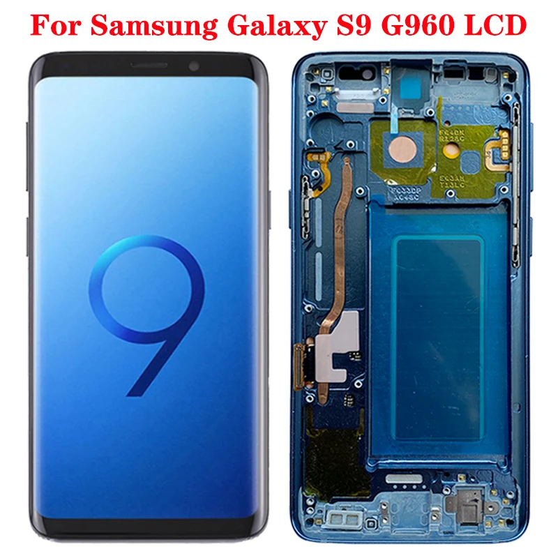 Оригинальный ЖК экран для Samsung Galaxy S9 G960 SM G960F дисплей сенсорный дигитайзер битые