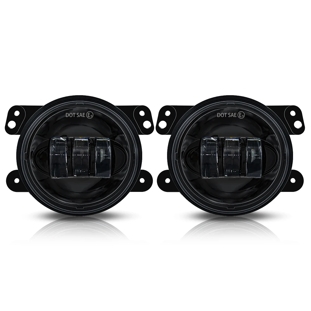 

2X4" Inch Round LED Fog Bumper Lights Off Road Fog Lamps for Jeep Wrangler JK Dodge Journey Magnum Charger