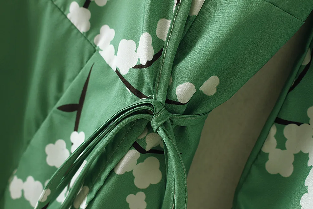 

Women Jacket Summer Boho Kimono Cardigan Long Sleeve Floral Print Lace Up Chiffon Kimono Top Beach Wear Female Jacket Kimono