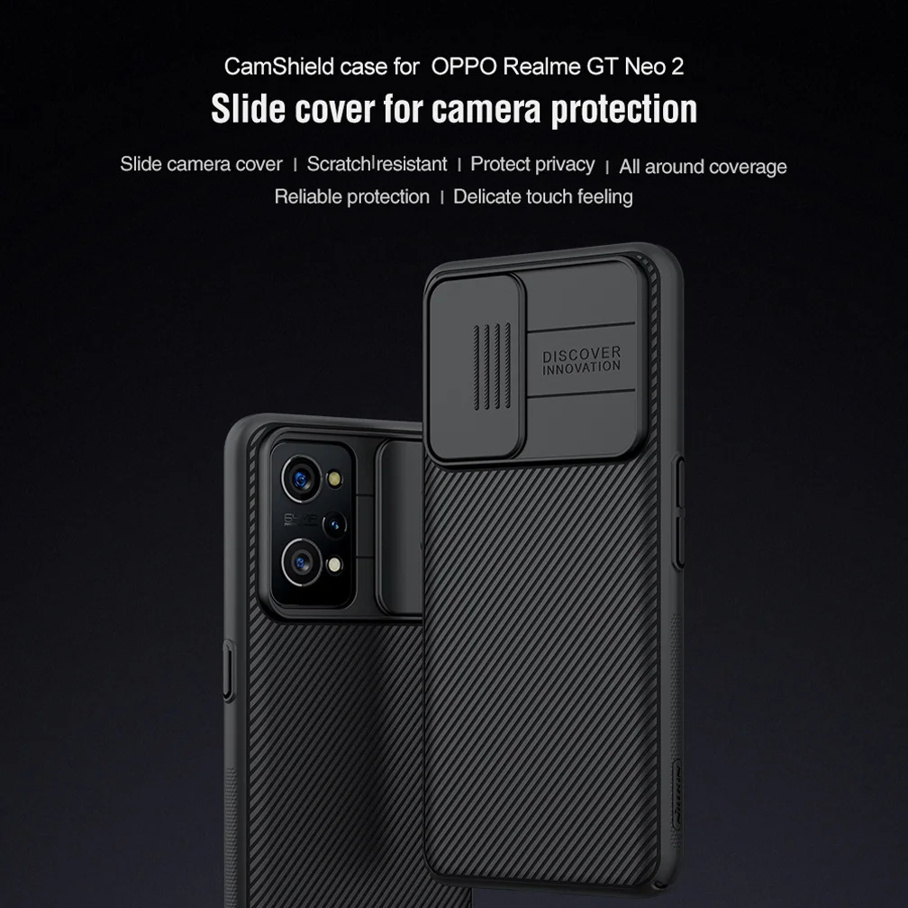 for oppo realme gt neo 2 case nillkin camshield slide lens case camera protection privacy phone shell for realme gt neo2 cover free global shipping