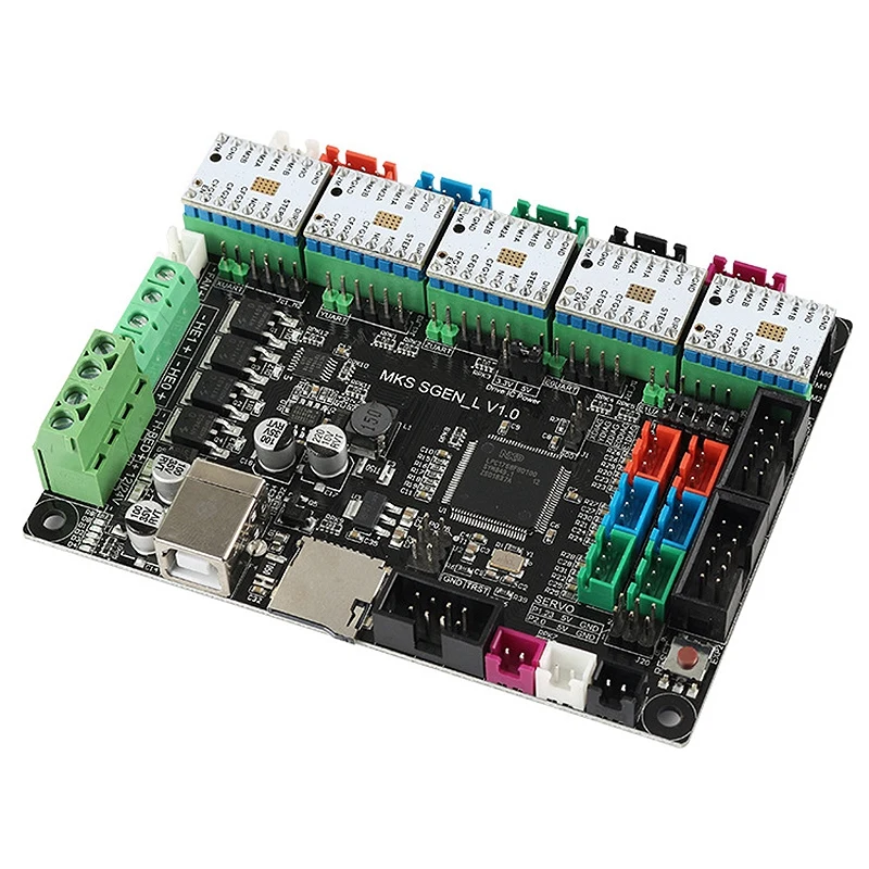 Материнская плата с 3D принтом ARM32 Bit MKS SGen L + 5 x TMC2100 драйвер совместим Uart/SPI|Детали и