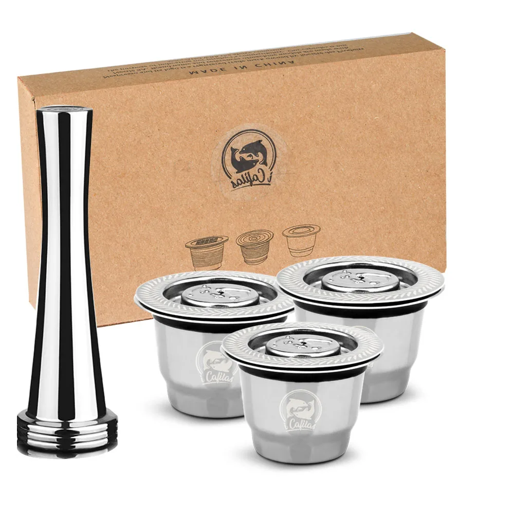 

Капсула ICafilasCapsule для Nespresso, многоразовая капсула 2 в 1, многоразовый фильтр для кофе Crema эспрессо