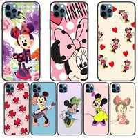 case mickey minnie mouse anime phone cases cover for iphone 11 pro max case 12 8 7 6 s xr plus x xs se 2020 mini mobile cell sh