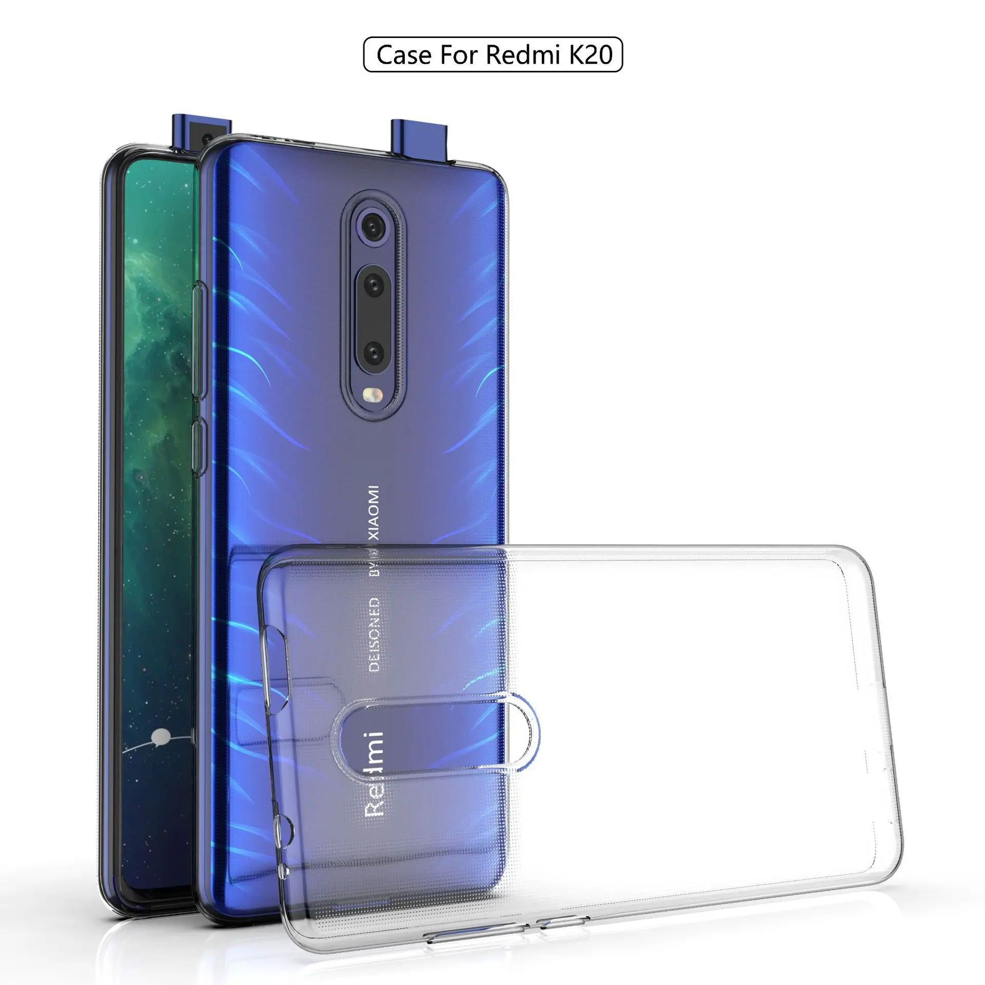 Ультратонкий Прозрачный мягкий ТПУ чехол для Xiaomi Redmi K20 Pro тонкая защитная задняя
