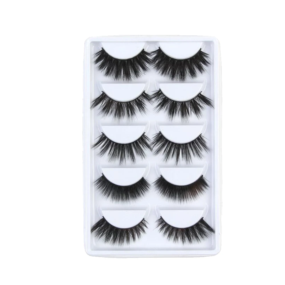 

5Pairs 3D Mink Lashes Natural Eyelashes Faux Cils Makeup Dramatic False Eyelashes Wholesale Fake Eyelash Extension Maquiagem