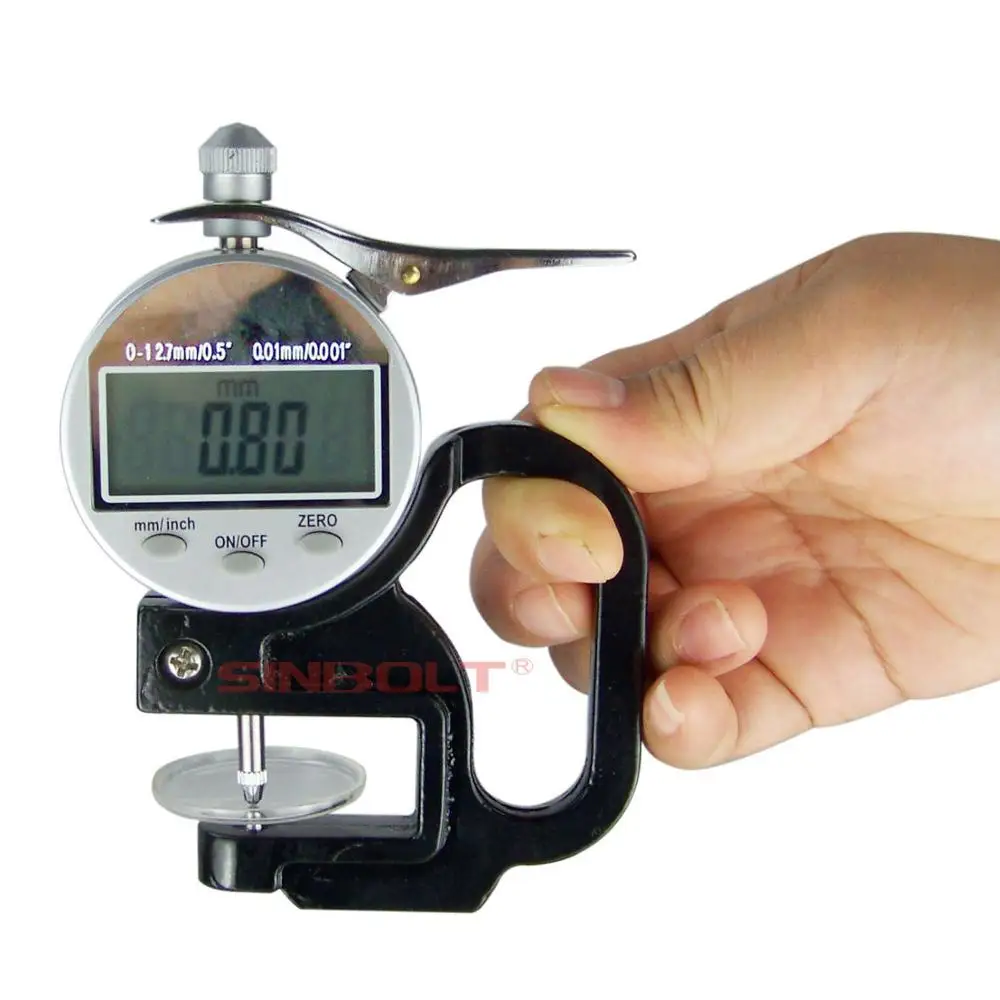 Толщиномер с круглой головкой/Толщиномер цифровым дисплеем/Электронный